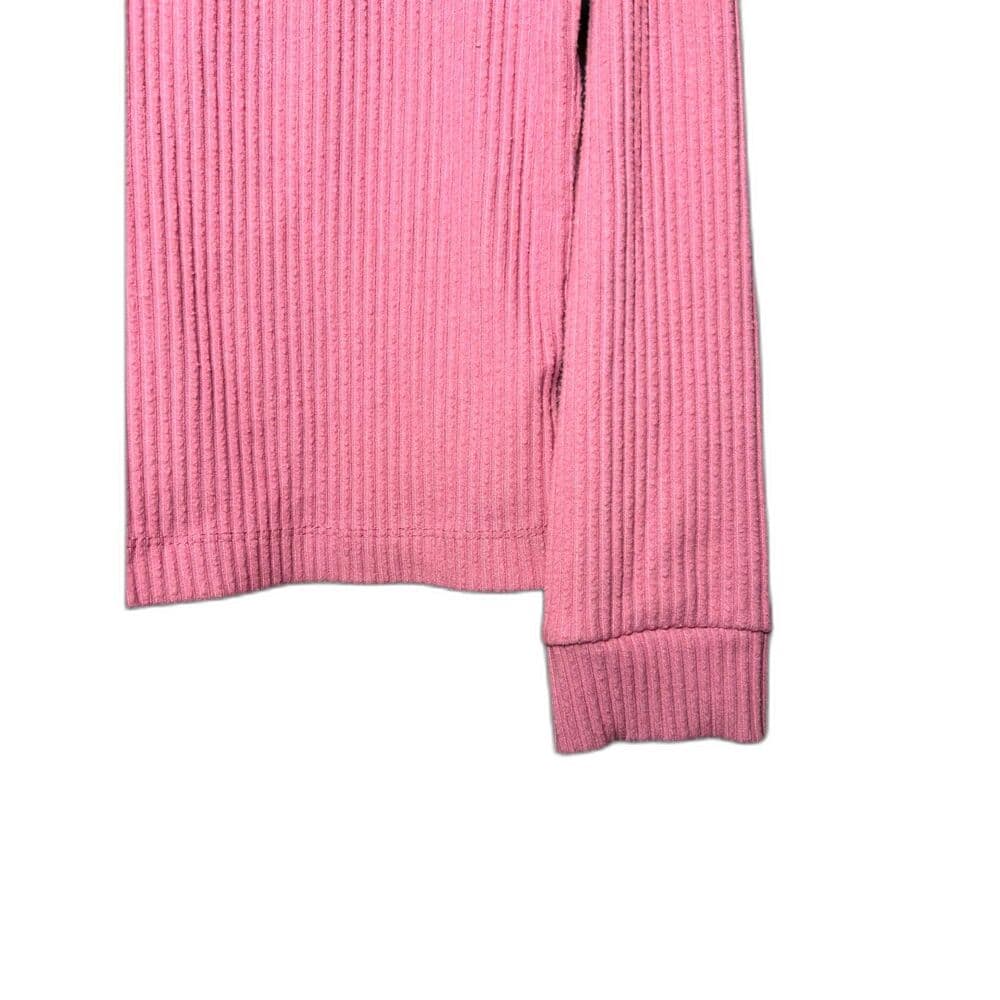 Danskin Pink Balletcore rib-knit cropped pullover hoodie Small - Thumbnail 3