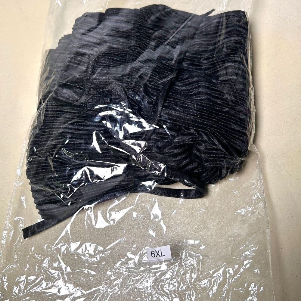 NEW Black Pleated Palazzo Pants Wide Leg 3X - Thumbnail 4