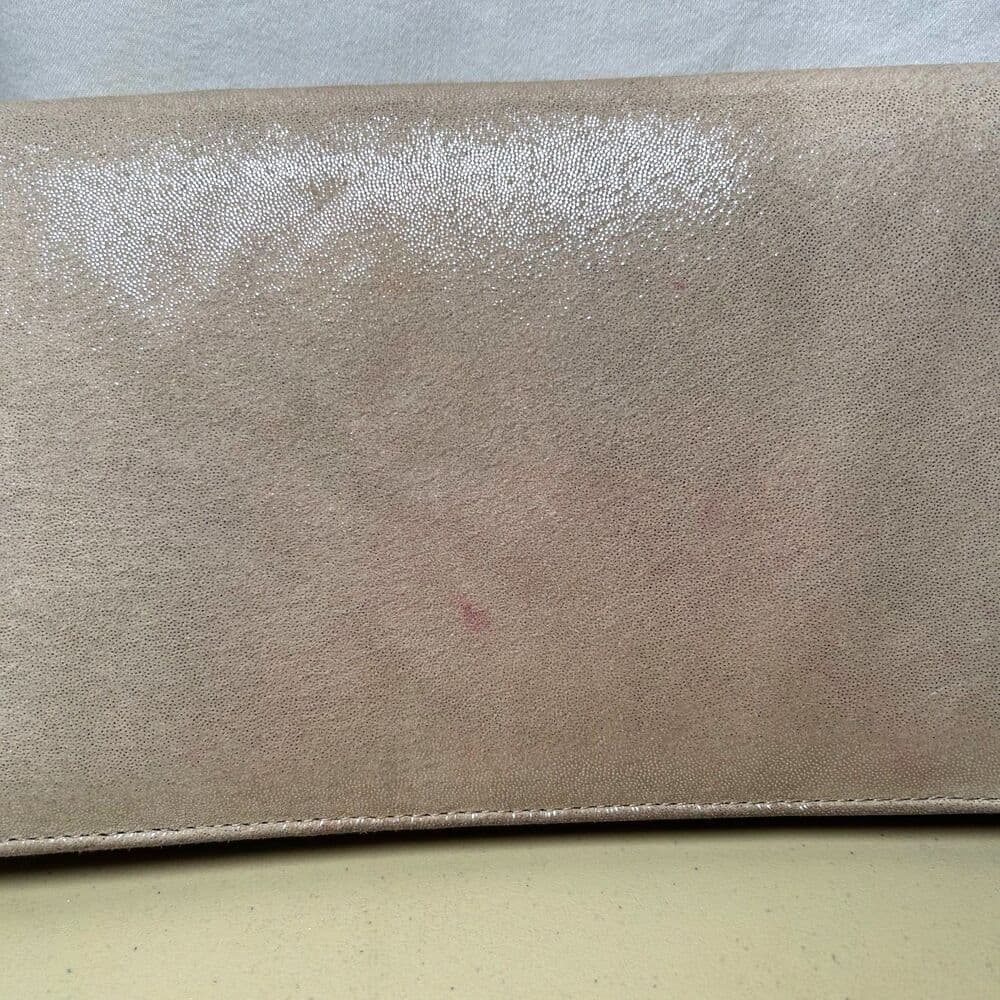 Betsey Johnson Envelope Clutch with Floral Detail Neutral Shimmer - Thumbnail 12