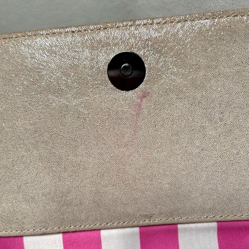 Betsey Johnson Envelope Clutch with Floral Detail Neutral Shimmer - Thumbnail 11