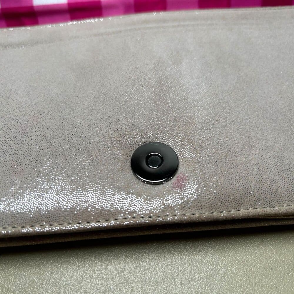 Betsey Johnson Envelope Clutch with Floral Detail Neutral Shimmer - Thumbnail 10