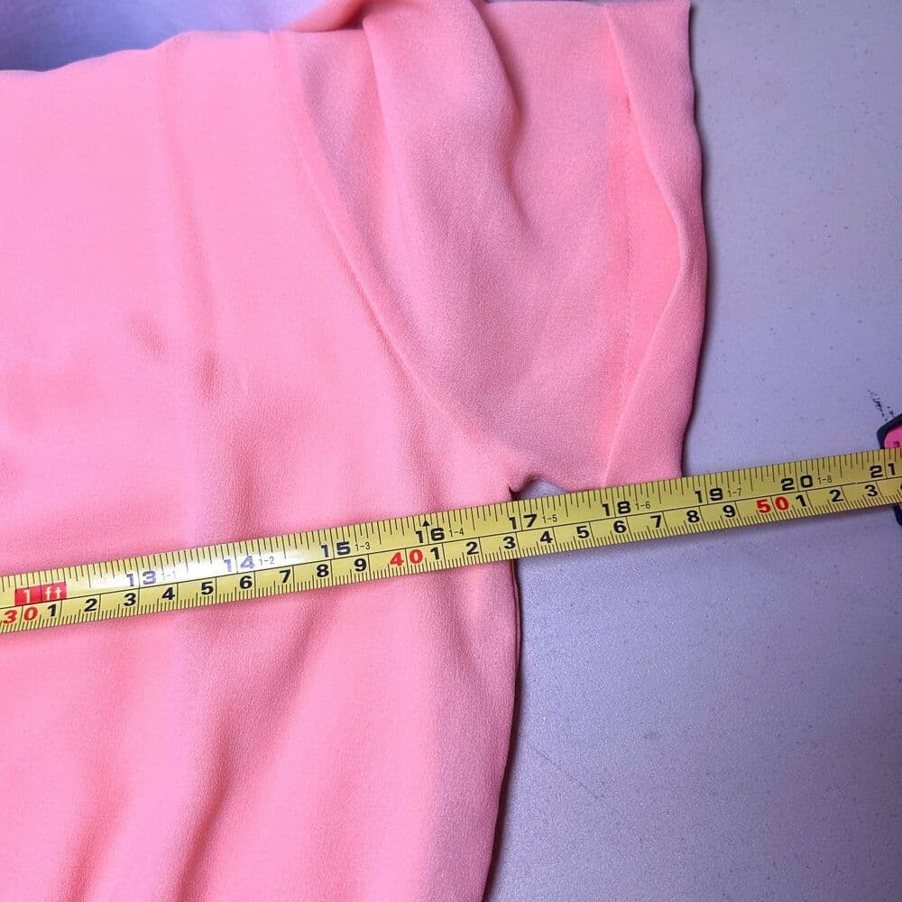 Everly peach elastic waist short-sleeved dress size M feminine - Thumbnail 5