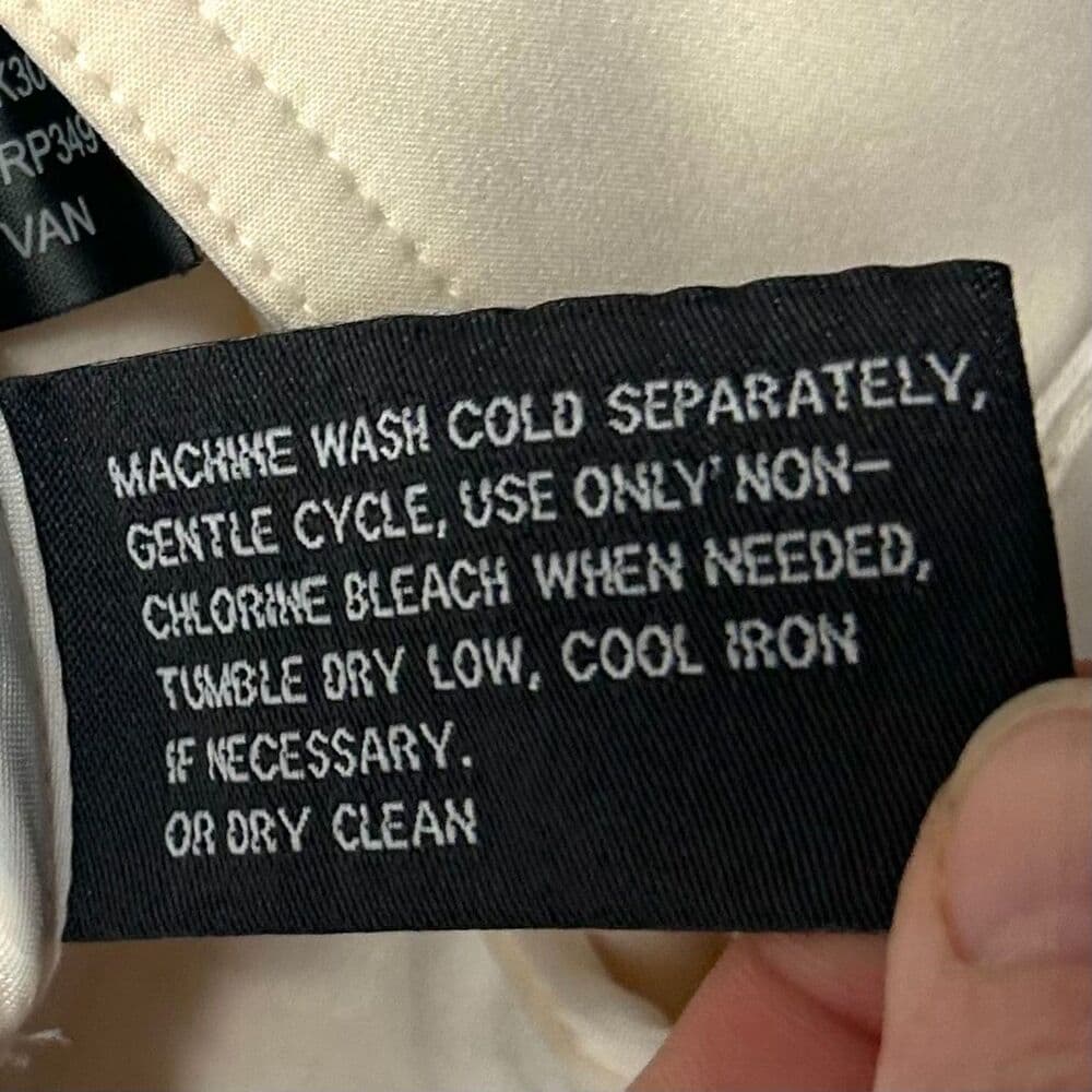 Kenneth Cole Reaction off-white belted Scandi Girl jacket asymmetrical zip XS - Thumbnail 5