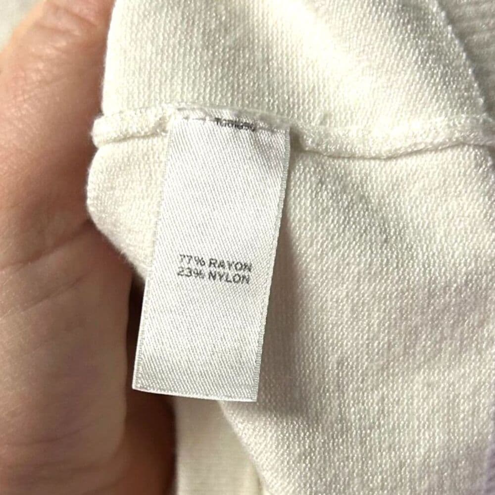 14th & Union cream knit button up 3/4 sleeve cardigan Medium - Thumbnail 3