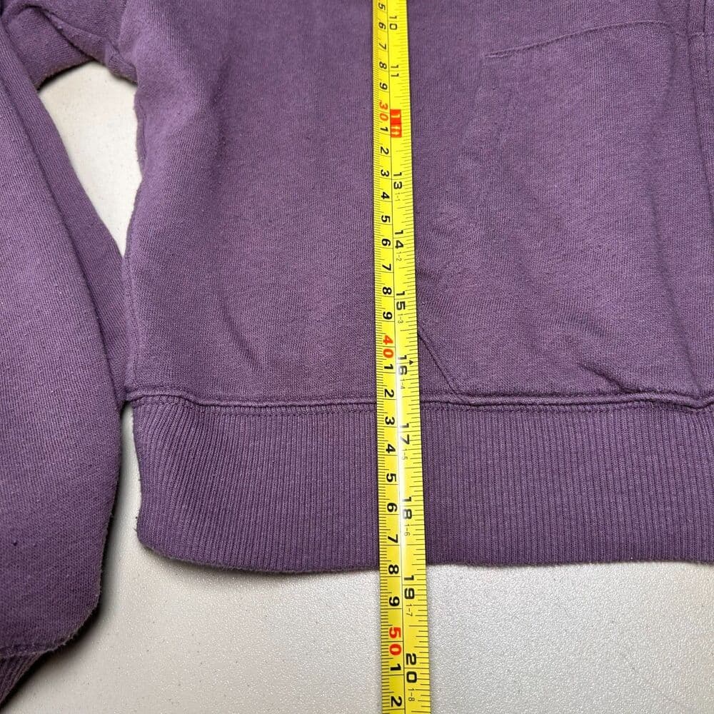 Victoria's Secret PINK small cropped full-zip mauve hoodie cactus patch sequins - Thumbnail 5