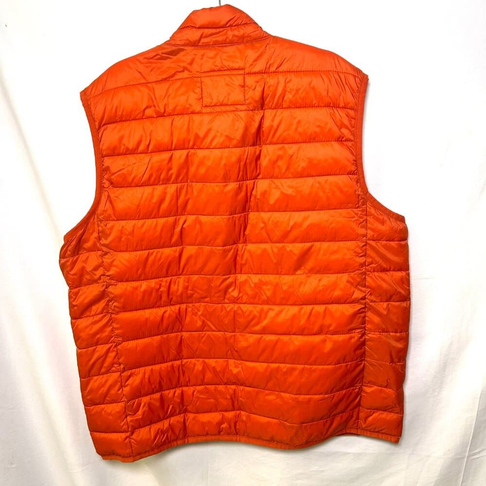 Old Navy Men's Orange Puffer Vest Size XXL - Thumbnail 3