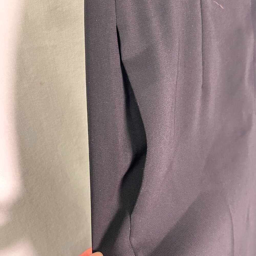 Yansi Fugel Black Polyester Pant Suit Size 8 Jacket Size 6 Pant - Thumbnail 7