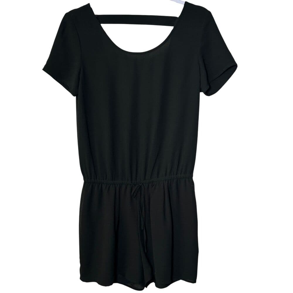 Style Loft black boatneck romper Small - Thumbnail 6