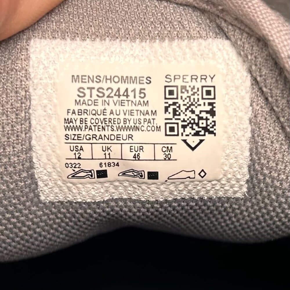 Sperry Halyard Gray Plushstep Sneakers size 12 - Thumbnail 9