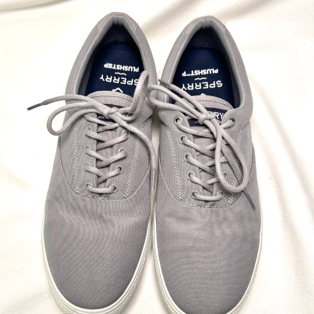 Sperry Halyard Gray Plushstep Sneakers size 12 - Thumbnail 3