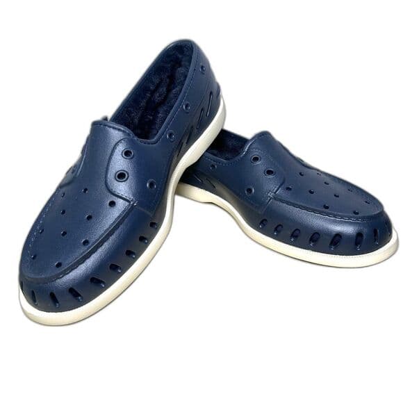 Sperry Men's Navy Blue Faux Fur Lined Top Siders Size 11 - Thumbnail 8