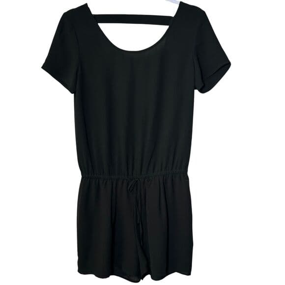 Style Loft black boatneck romper Small - Thumbnail 7