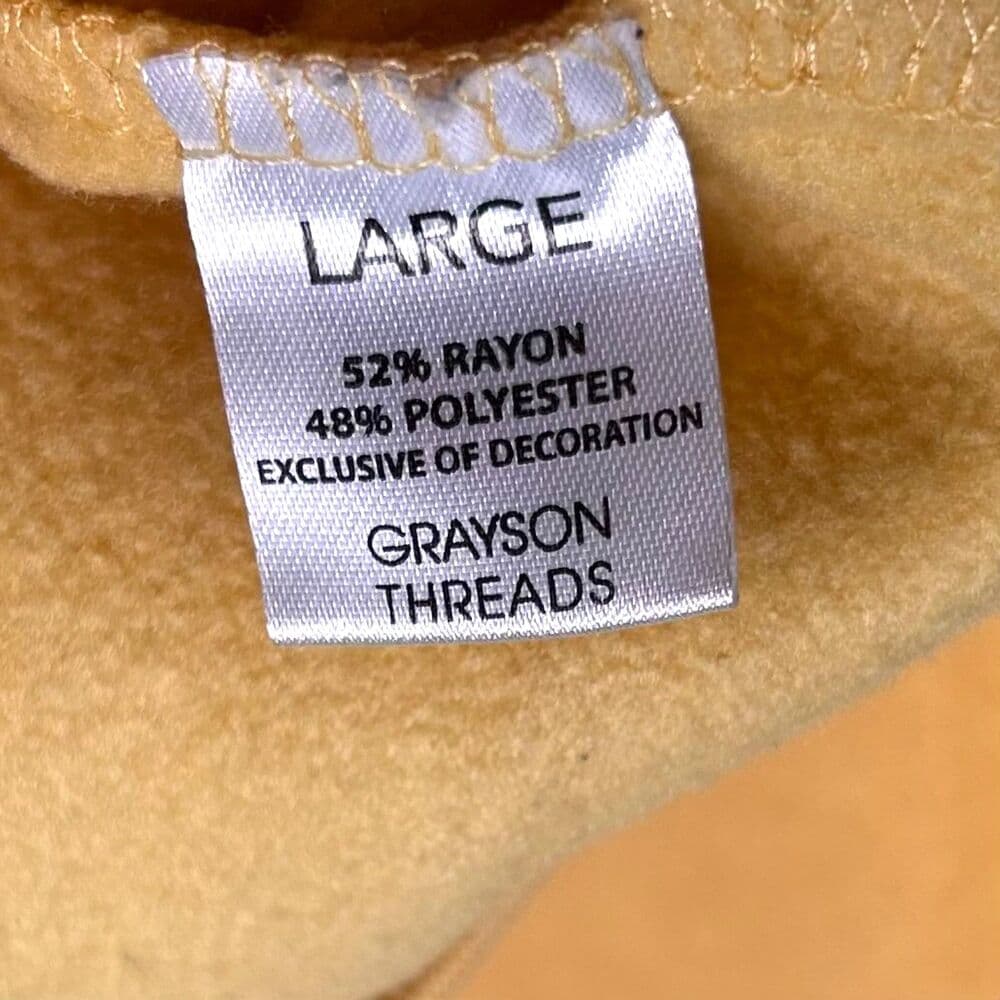 Grayson/Threads Good Vibes Large Yellow Sweatshirt - Thumbnail 3
