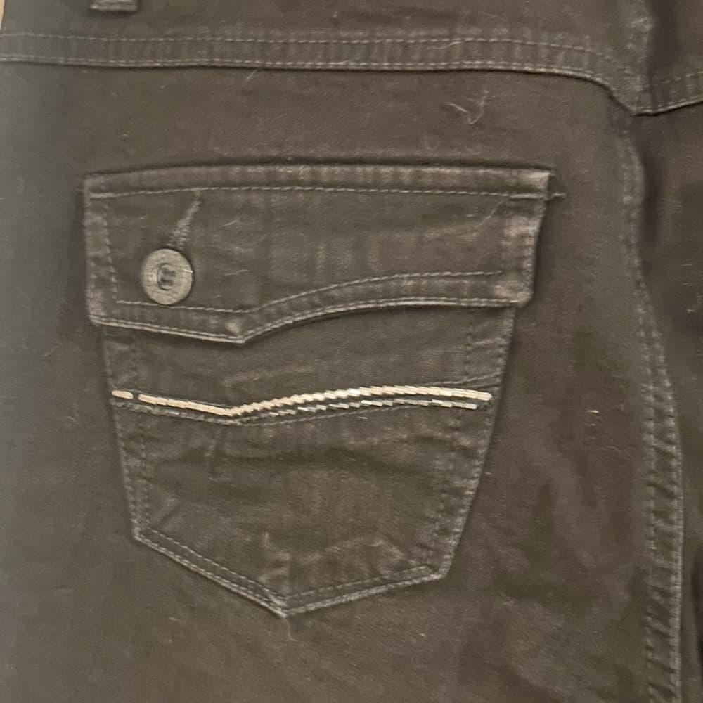 Style & Co Black Denim Straight Leg Jeans Size 8P - Thumbnail 4