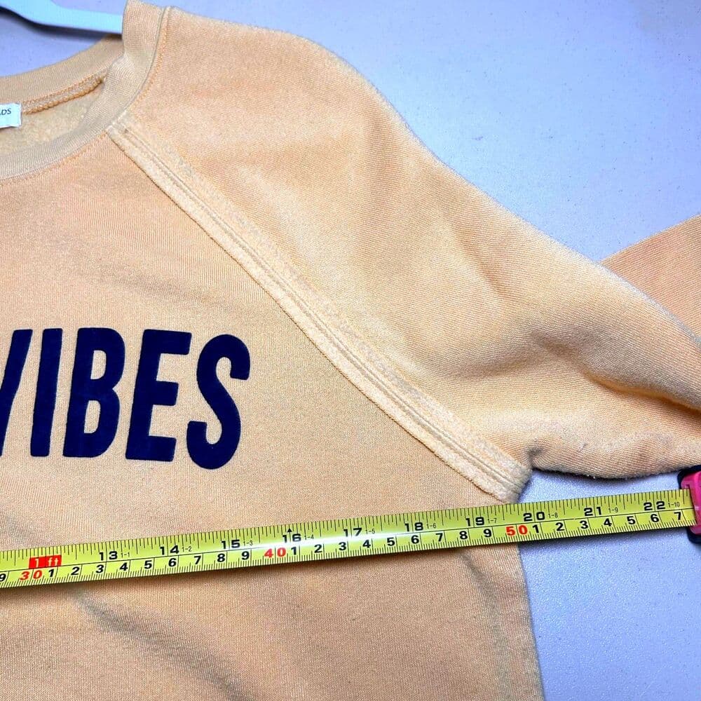 Grayson/Threads Good Vibes Large Yellow Sweatshirt - Thumbnail 6