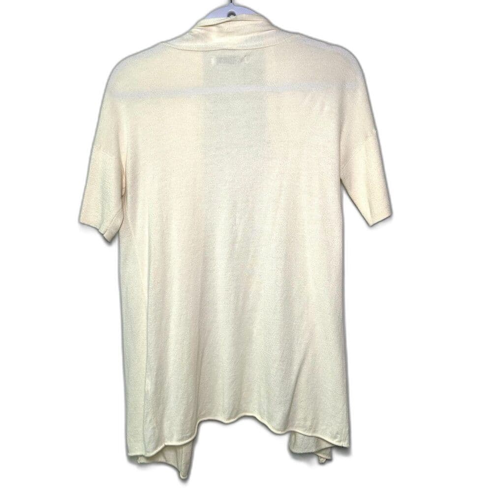 Old Navy cream open-front short sleeved cardigan Medium - Thumbnail 8