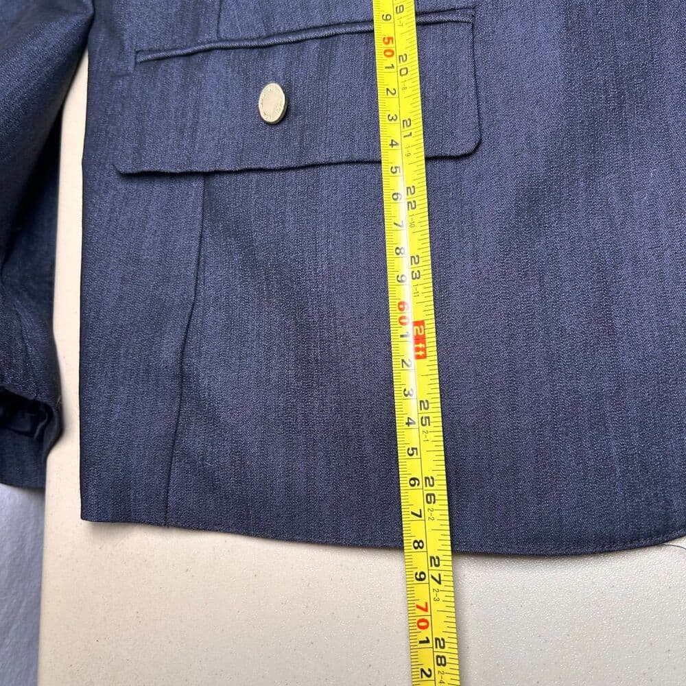 Anne Klein navy chambray one-button blazer XL - Thumbnail 5