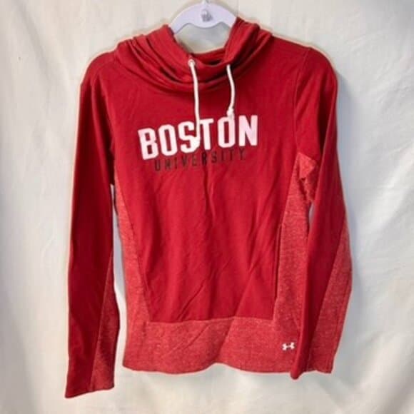 Under Armour Red Boston University Pullover Hoodie with Pockets Size Small - Thumbnail 7
