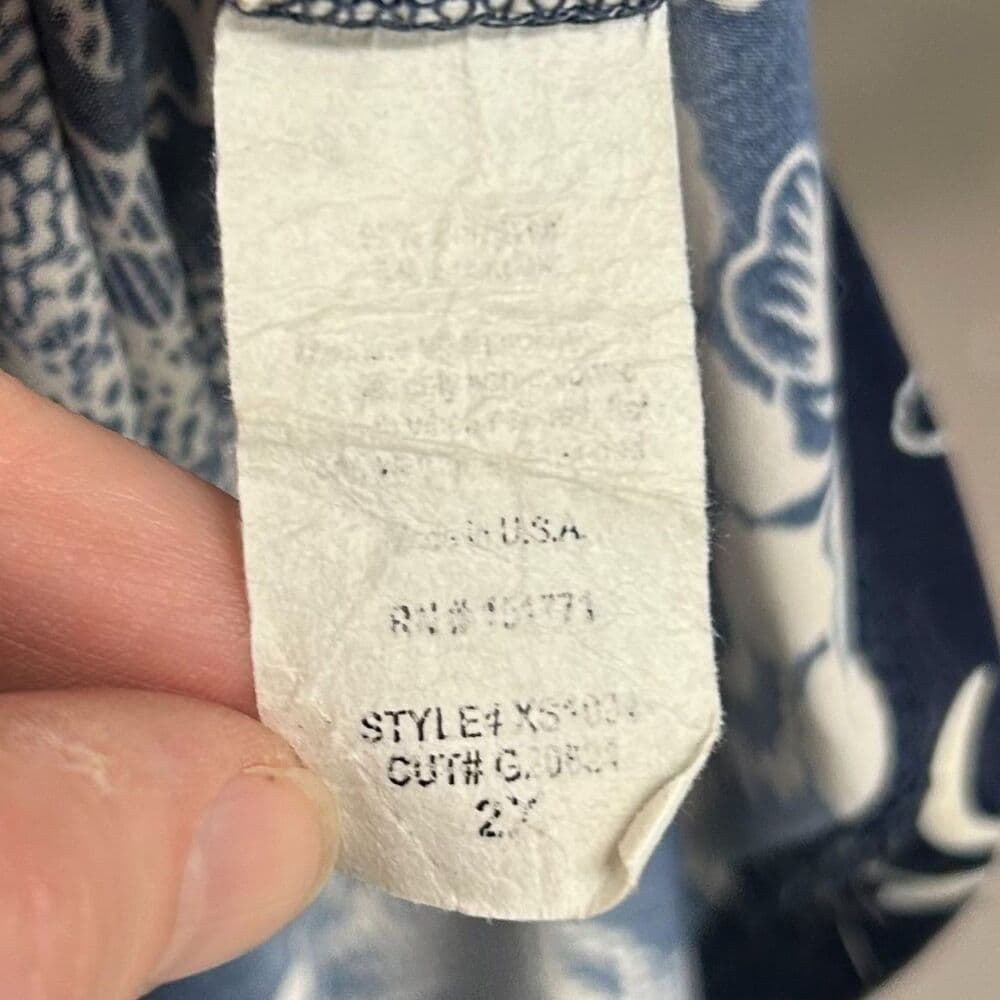 Gilli 2x Maxi Skirt Navy White Boho Print Coastal - Thumbnail 5
