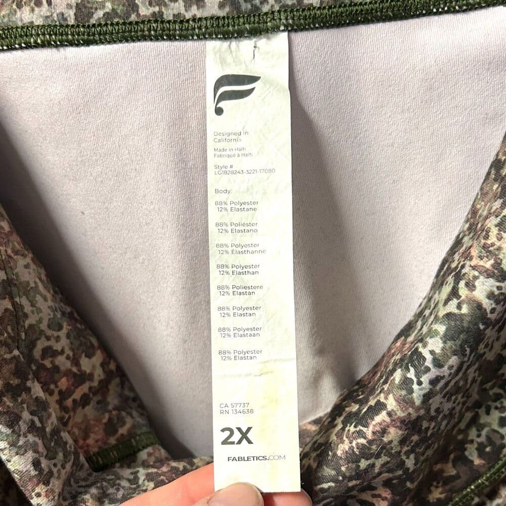 Fabletics Define PowerHold Earthen Print high-waisted 7/8 leggings 2X - Thumbnail 6
