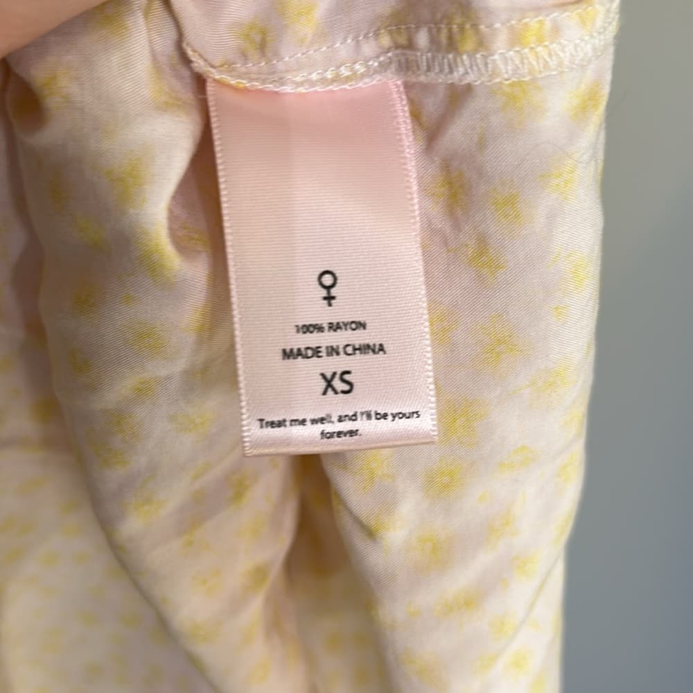 Selkie Yellow Puff Sleeve Dress in Buttercup Size XS - Thumbnail 5