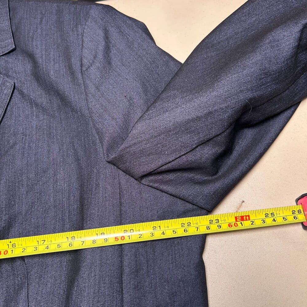 Anne Klein navy chambray one-button blazer XL - Thumbnail 6