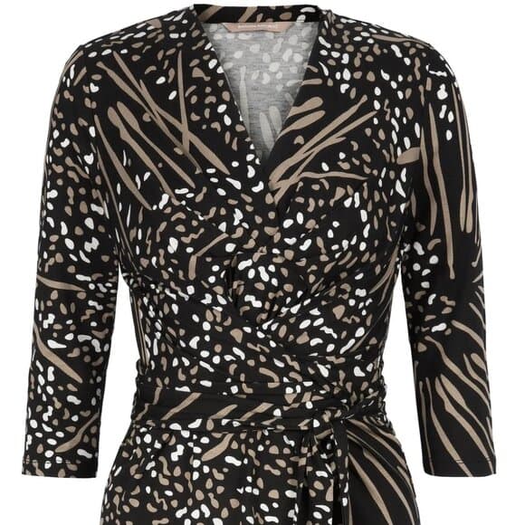 Banana Republic Issa Collection Animal Print Wrap Top Medium - Thumbnail 11