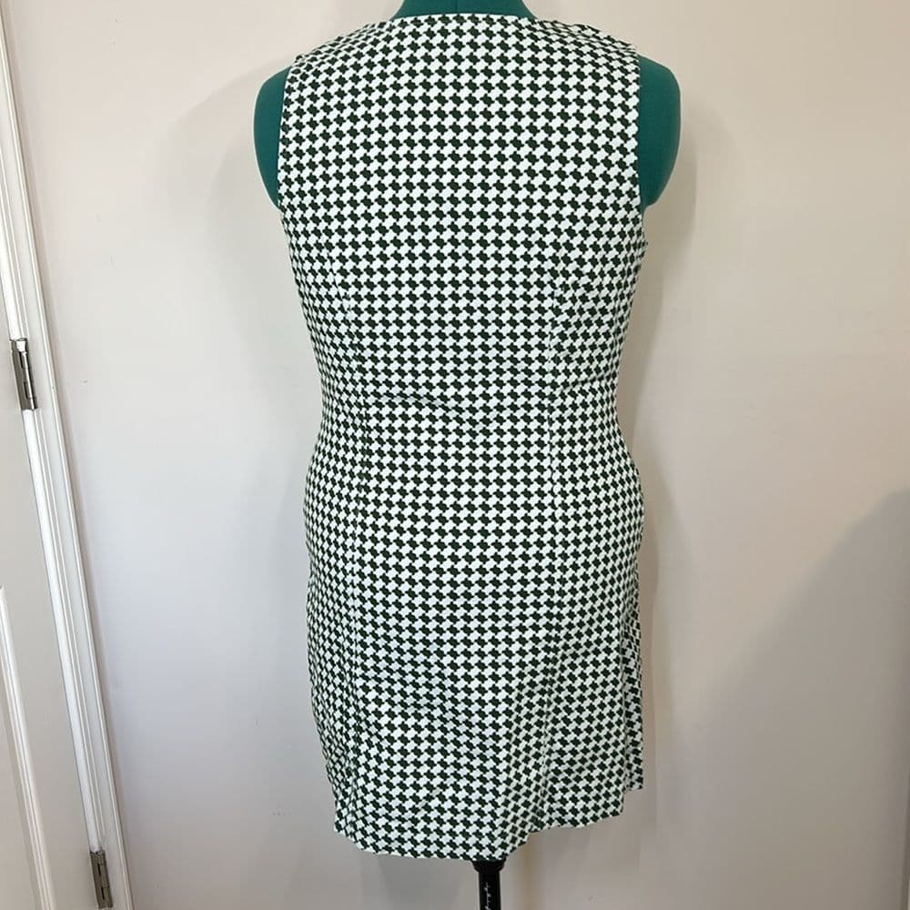 NWT Levi’s Green and White Cotton Button Down Mini Dress Size M - Thumbnail 3