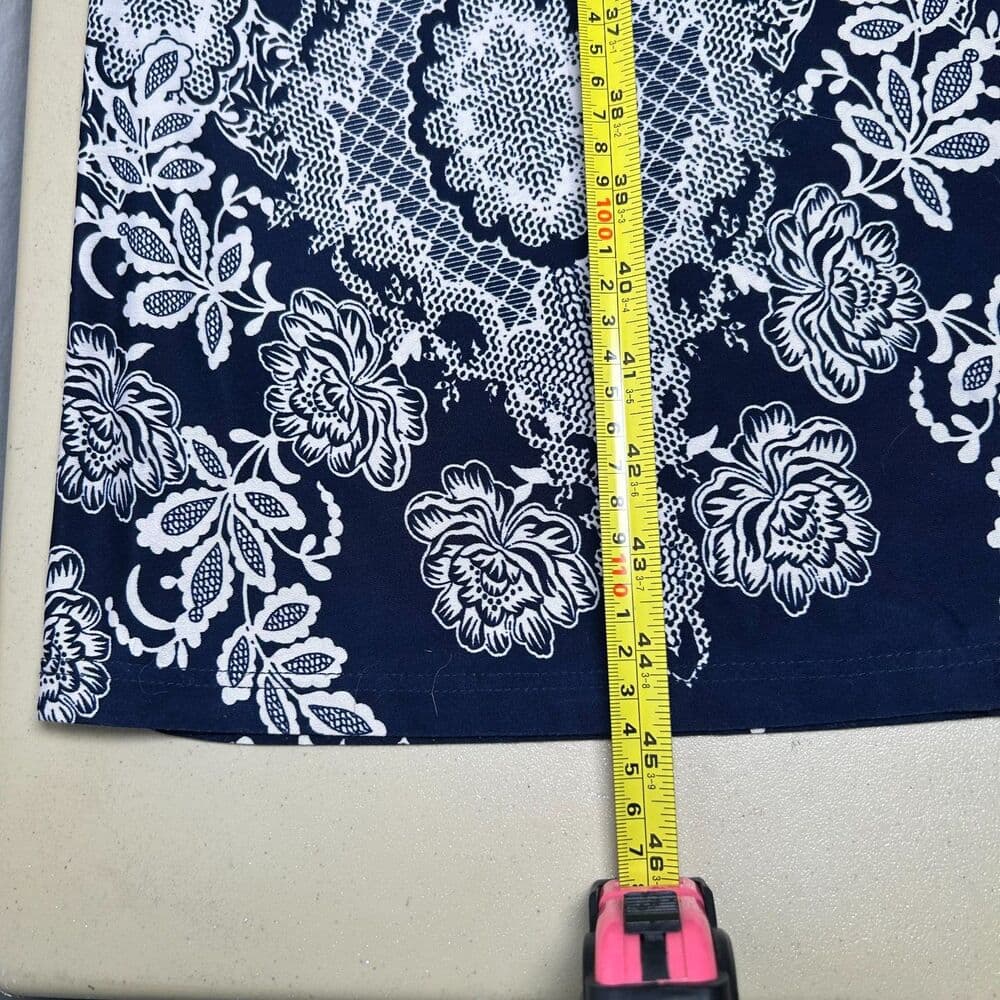 Gilli 2x Maxi Skirt Navy White Boho Print Coastal - Thumbnail 7