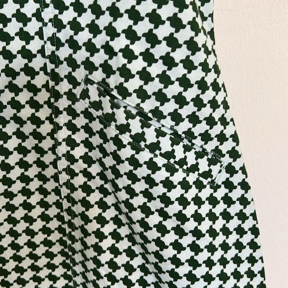 NWT Levi’s Green and White Cotton Button Down Mini Dress Size M - Thumbnail 9