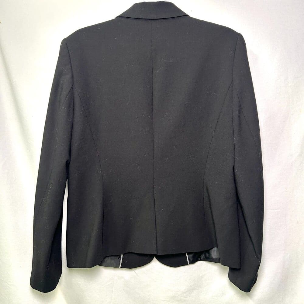 Calvin Klein classic black 2-button notched lapel blazer Size 14 Boss Babe - Thumbnail 3