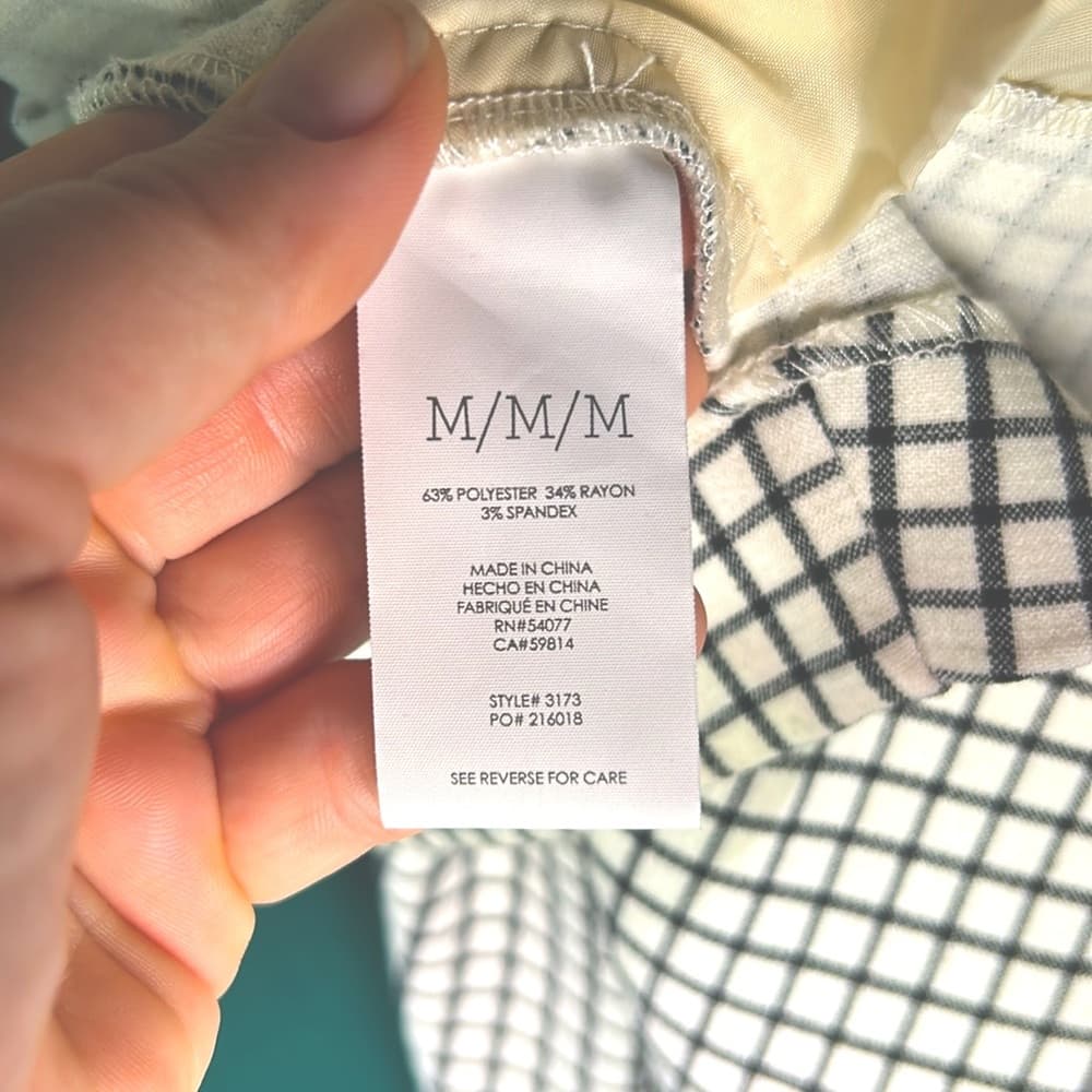 CAbi Women's Black and White Checkered Jacket Size M - Thumbnail 6