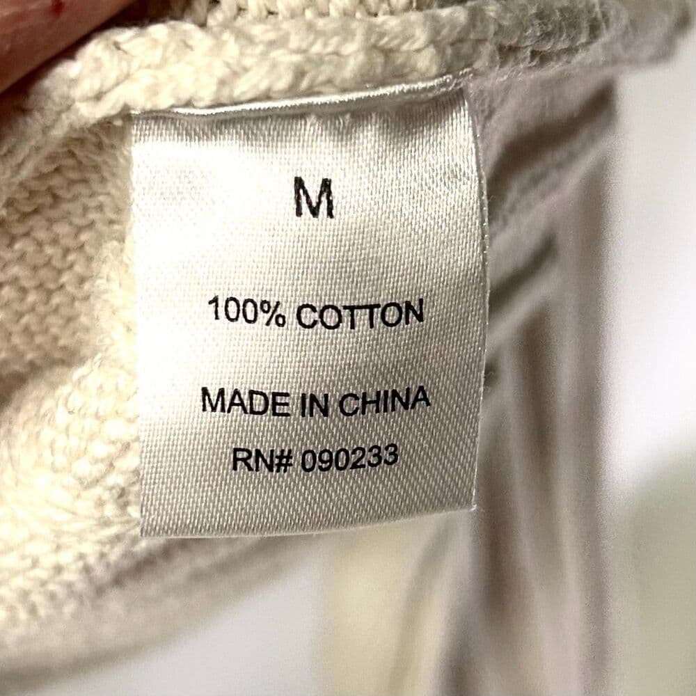LA Hearts 100% Cotton cream ribbed knit mock neck cropped sweater Medium - Thumbnail 5