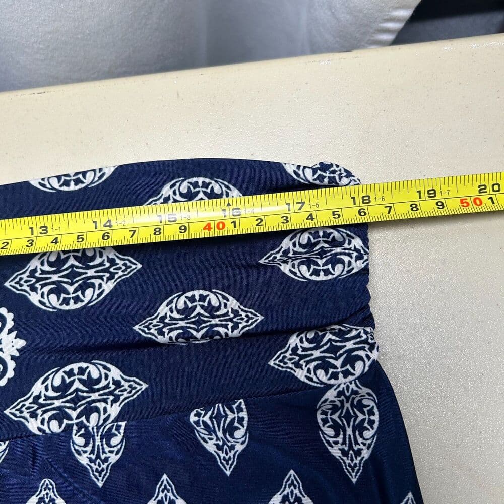 Gilli 2x Maxi Skirt Navy White Boho Print Coastal - Thumbnail 6