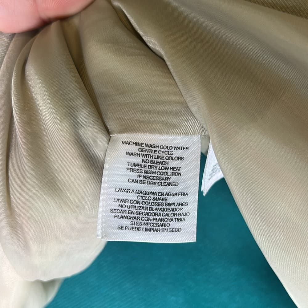Jones Studio Elegant Cream Women's Blazer Size 12 - Thumbnail 6