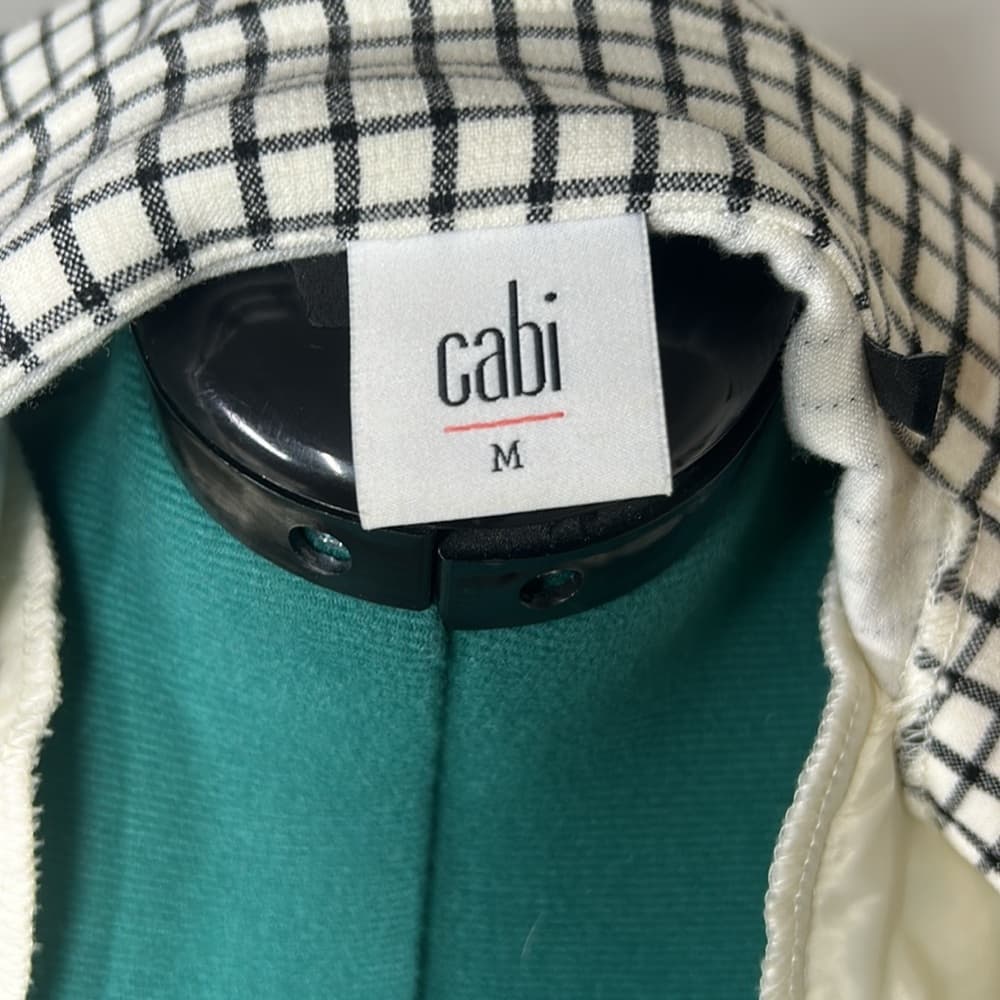 CAbi Women's Black and White Checkered Jacket Size M - Thumbnail 5