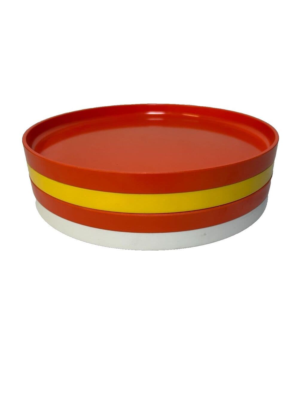 Vintage Heller Design By Massimo Vignelli 10" Stackable Plates Set Of 4 - Thumbnail 5