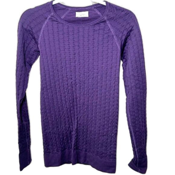Athleta Epitomize Top textured long-sleeve shirt Small - Thumbnail 8