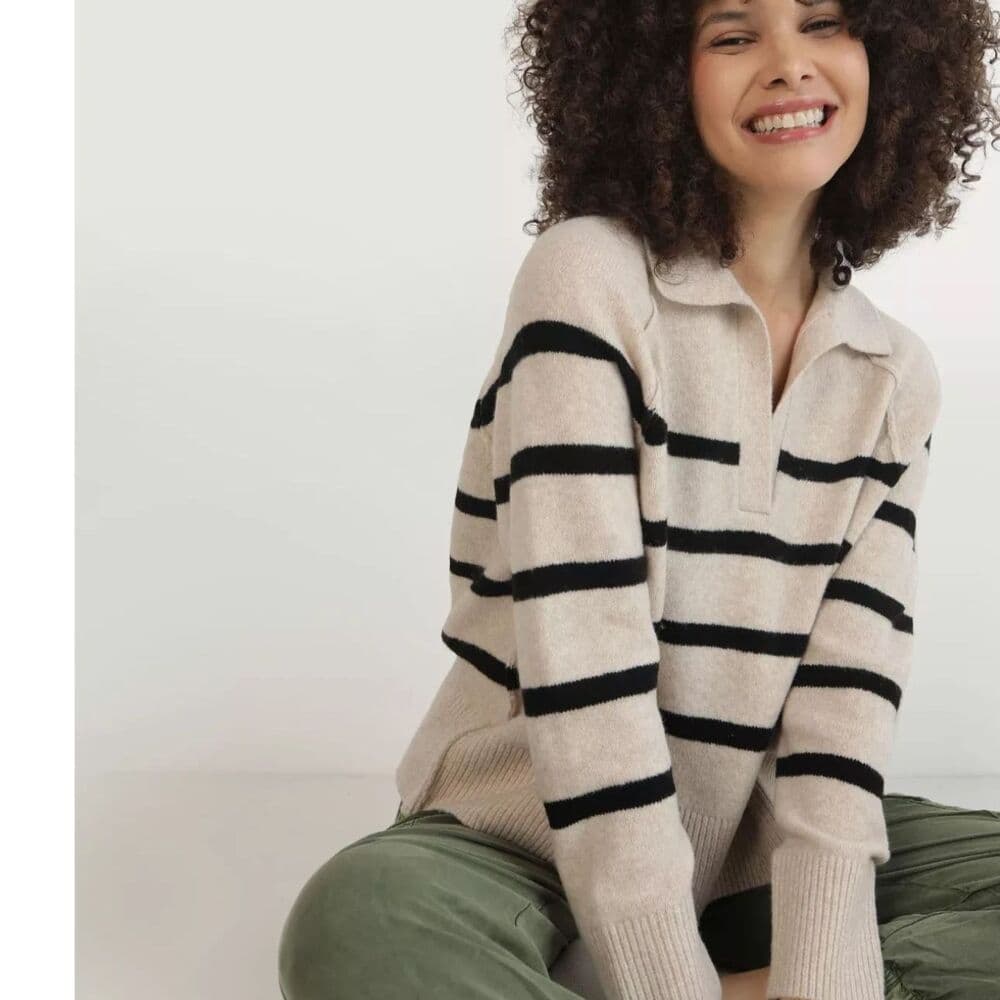 Aerie unREAL Oversized Polo Sweater XS - Thumbnail 4