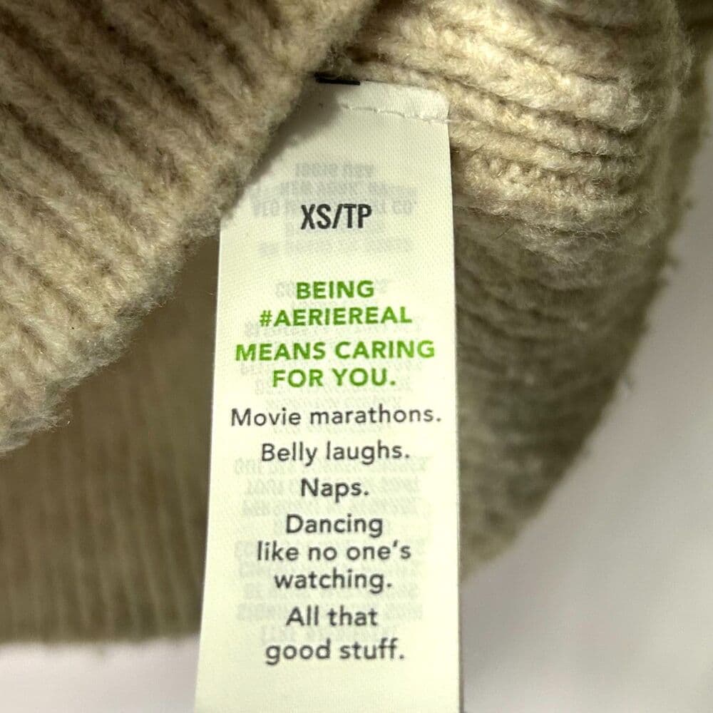 Aerie unREAL Oversized Polo Sweater XS - Thumbnail 8