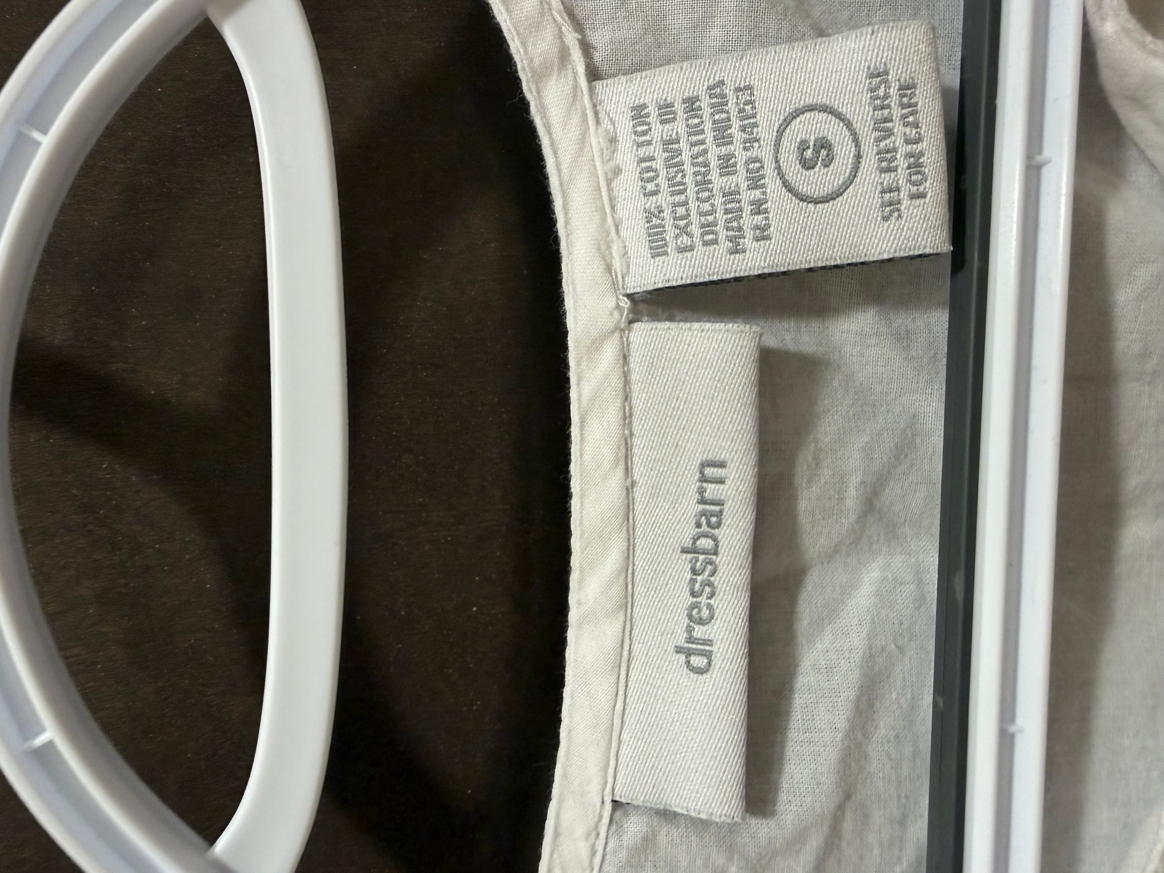 Dress Barn White Embroidered Blouse Size S - Thumbnail 3