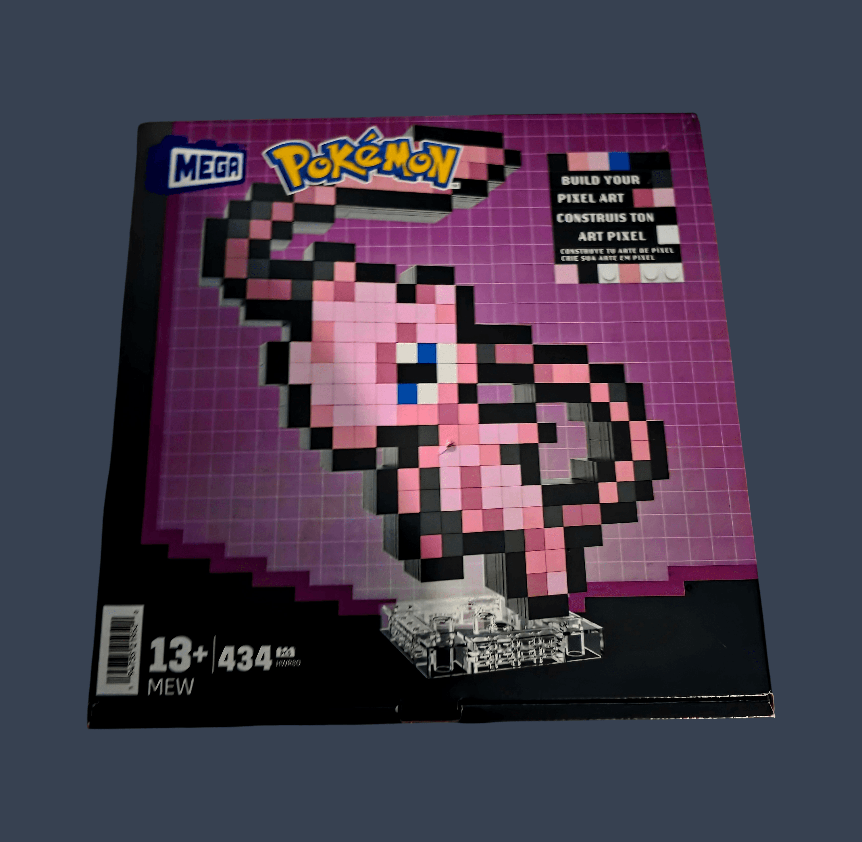 MEGA BLOKS Pokemon Mew  Pixel Art  434 Piece Building Toy Set - Thumbnail 4