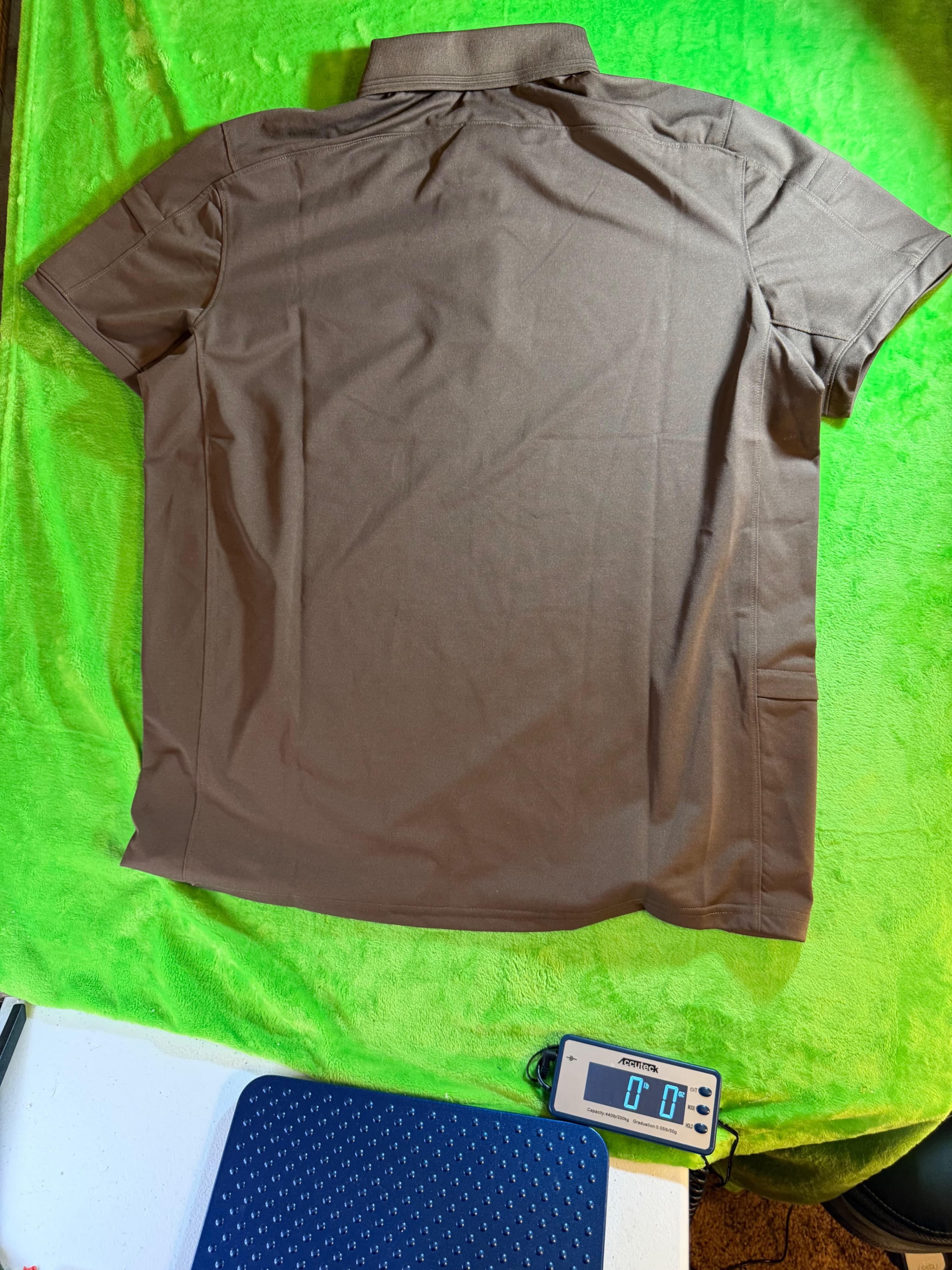 Tactishirt Men's Coyote Brown Tactical Polo Shirt Size L NWT Performance Stretch - Thumbnail 2