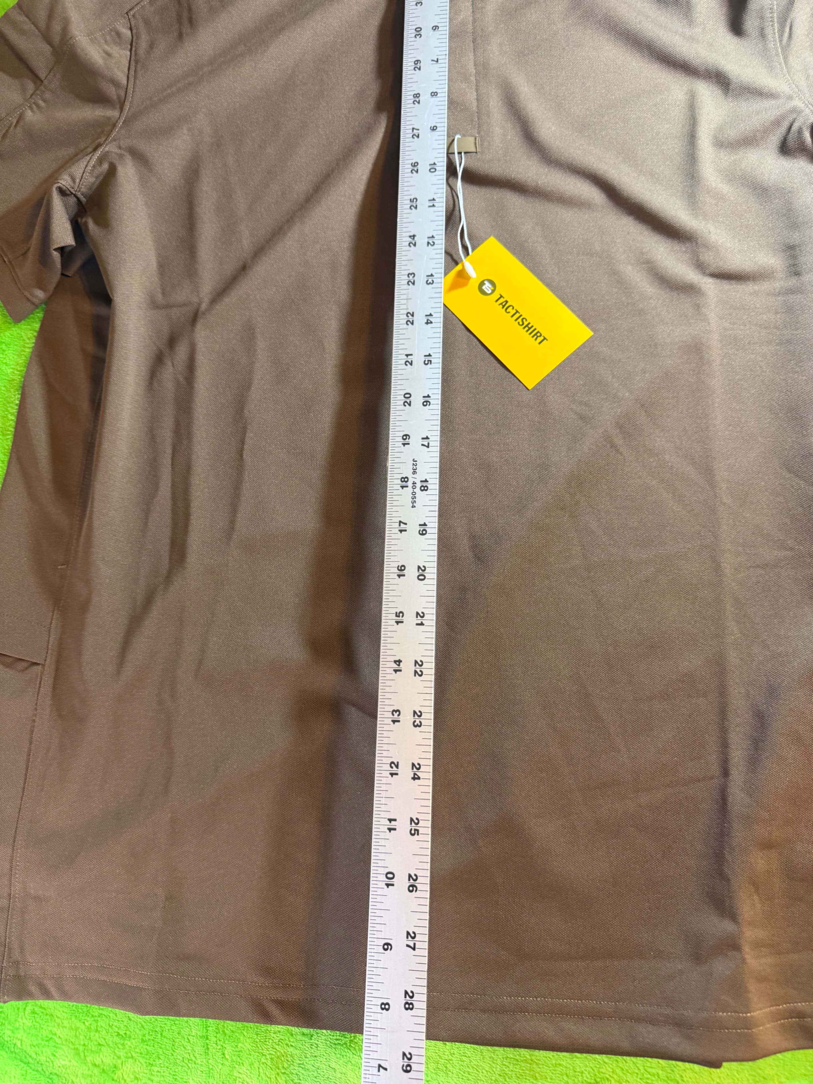 Tactishirt Men's Coyote Brown Tactical Polo Shirt Size L NWT Performance Stretch - Thumbnail 7