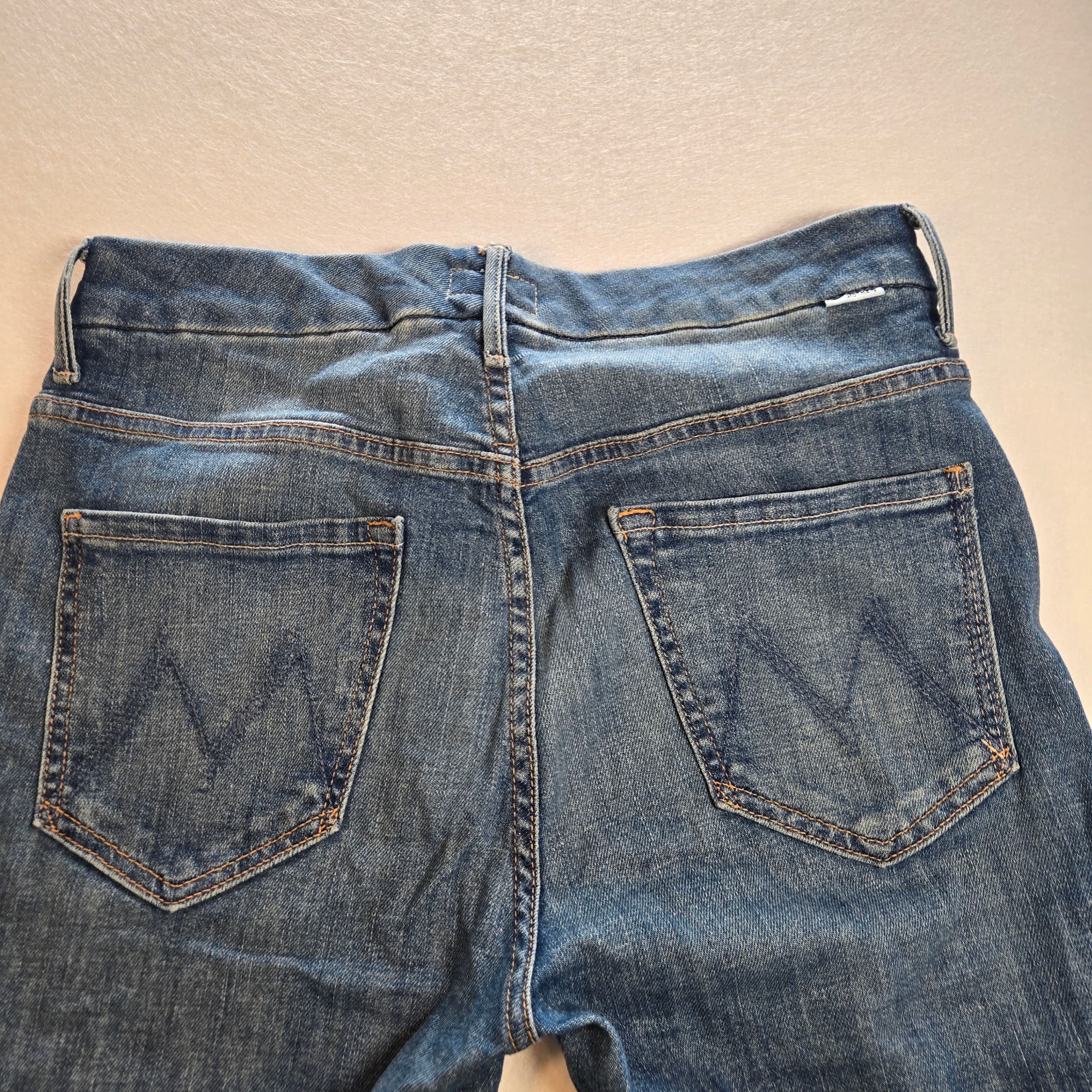 Mother Brand Blue Denim Jeans with Minor Stain Size 28 - Thumbnail 9