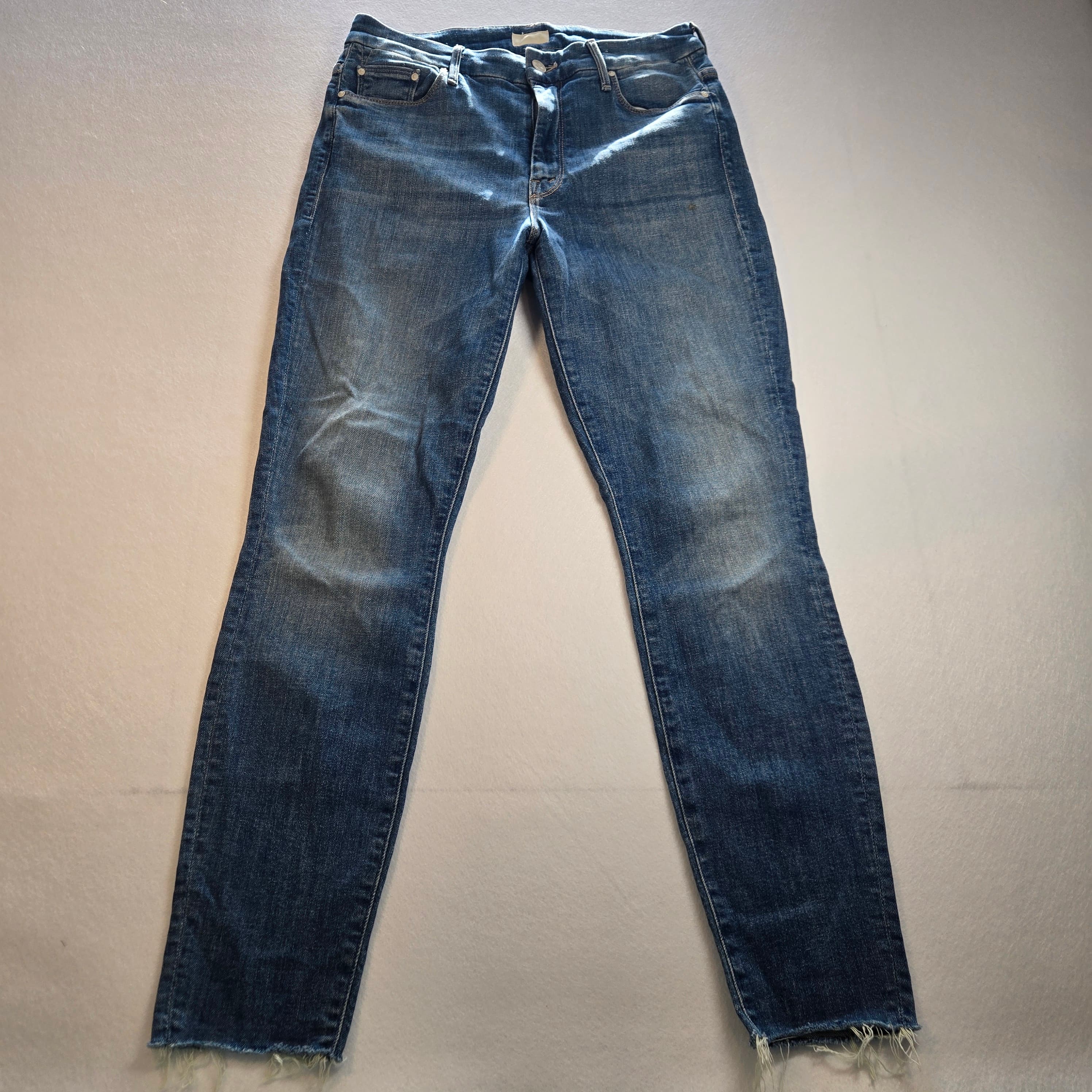 Mother Brand Blue Denim Jeans with Minor Stain Size 28 - Thumbnail 3