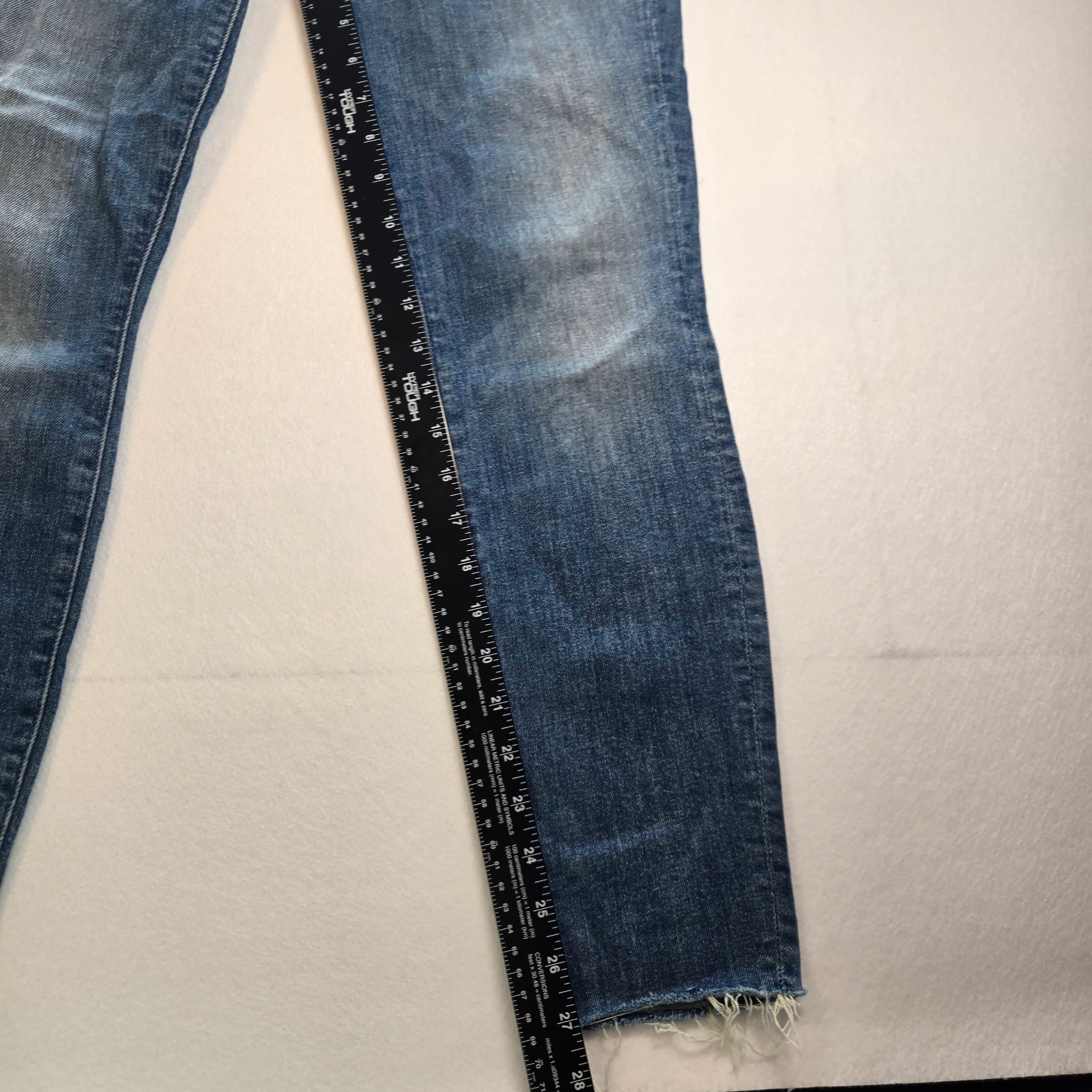 Mother Brand Blue Denim Jeans with Minor Stain Size 28 - Thumbnail 4