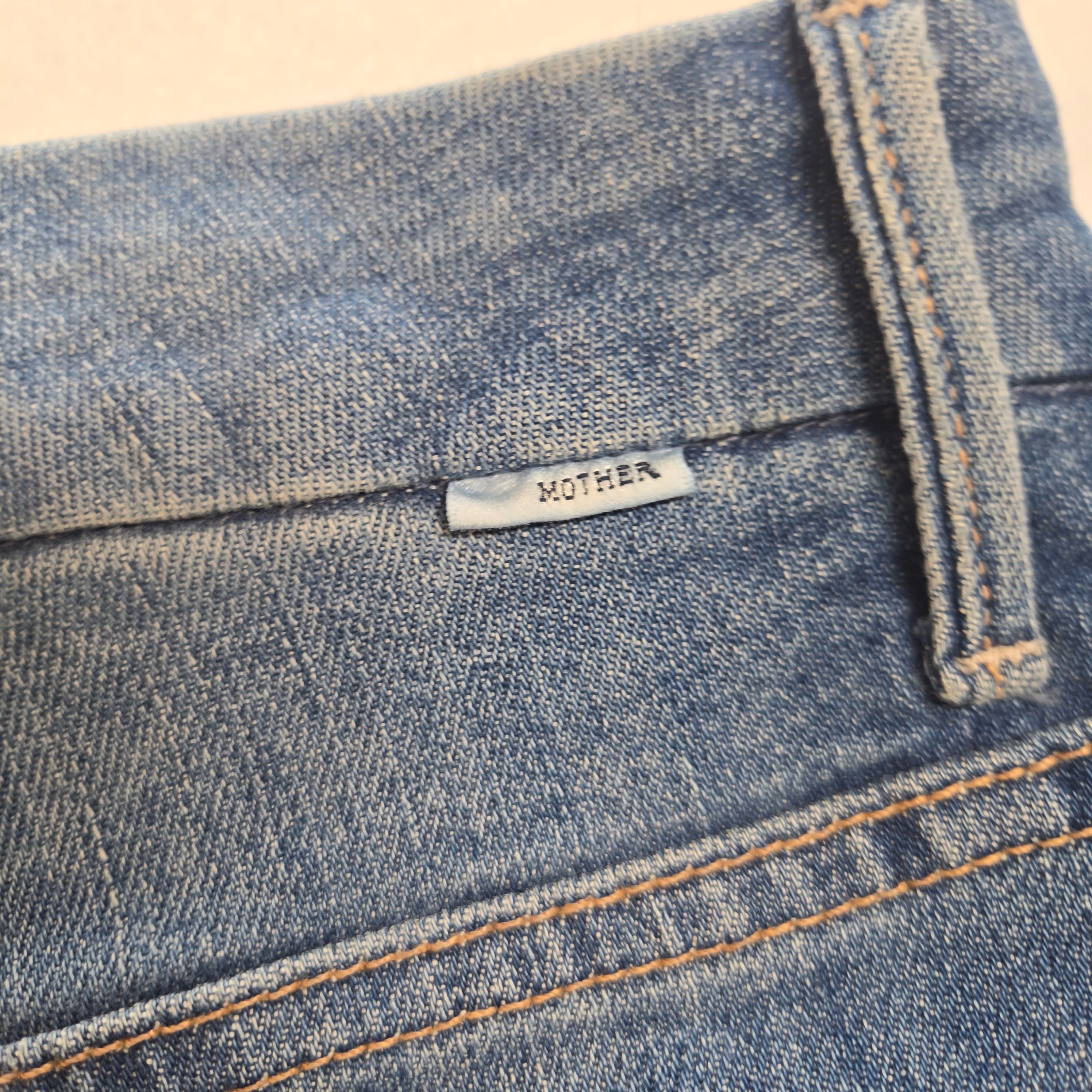 Mother Brand Blue Denim Jeans with Minor Stain Size 28 - Thumbnail 5