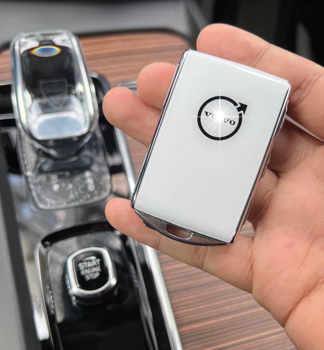 Car Key Fob Cover Compatible with Volvo XC90, XC60, XC40, S60, S90, V60, V90, Polestar 1, Polestar 2, Car Key Fob Case Refit Cover - Thumbnail 3