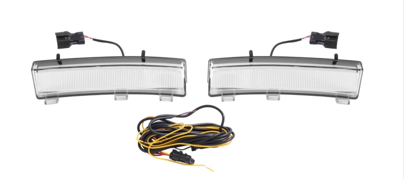 Pair LED Turn Signal Light Compatible with 2006-2009 Nissan 350Z LCI Side Marker Lamps DRL Front Bumper Reflector Daytime Running Lamps Driver&Passenger Side Clear Lens Chrome Housing - Thumbnail 8